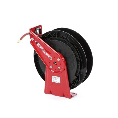Reelcraft RT650-OLP 3/8-Inch by 50-Feet Spring Driven Hose Reel for Air/Water