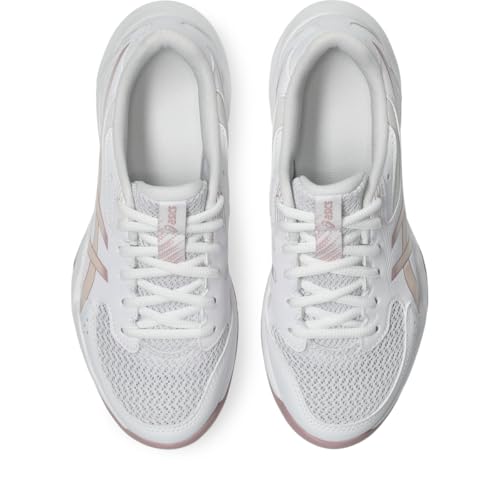 ASICS Women's Gel-Rocket 12 Volleyball Shoes, 7.5, White/Pearl Pink