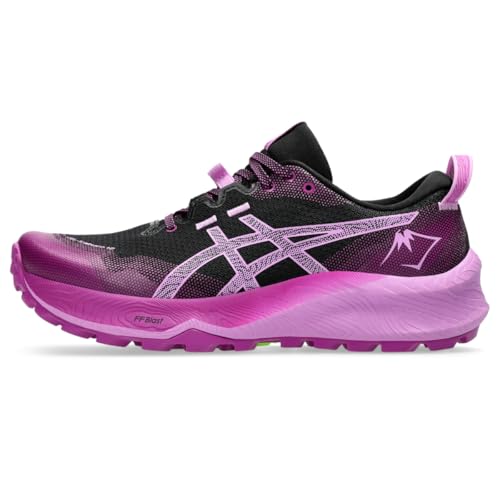 ASICS Women's Gel-Trabuco 12 Running Shoes, 6, Black/Lavender Glow