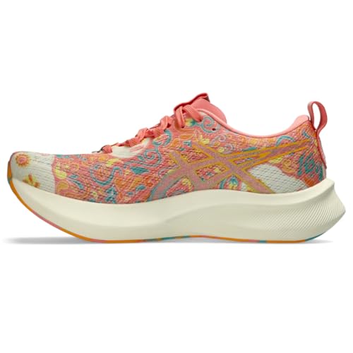 ASICS Women's Noosa TRI 16 Running Shoes, 8.5, Guava/Techno Cyan