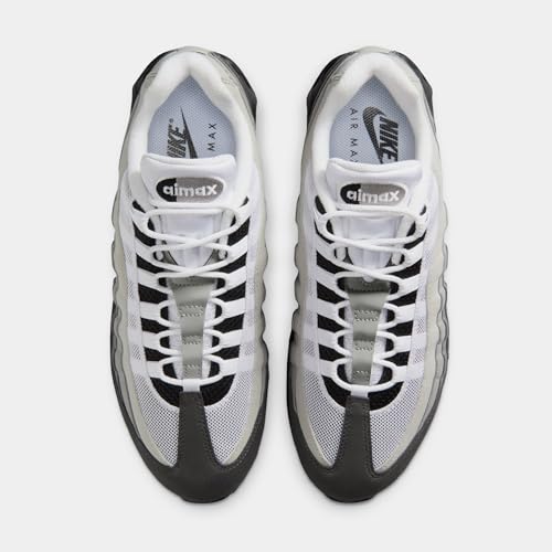 Nike Men's Air Max 95 Big Bubble OG, Black/White/Med Ash/Pewter, 8 Medium US