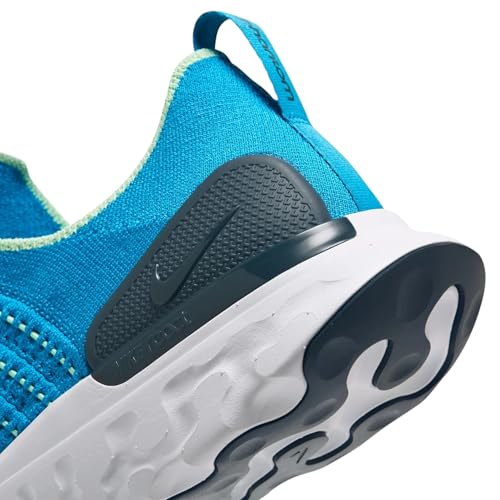 Nike React Phantom Run Flyknit 2 Men's Road Running Shoes (CJ0277-402, Blue Orbit/Vapor Green/Deep Ocean/Blue Orbit) Size 9.5