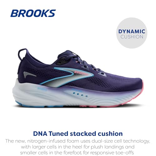 Brooks Women’s Glycerin 22 Neutral Running Shoe - Blue Ribbon/Peacoat/Dianthus - 5.5 Medium