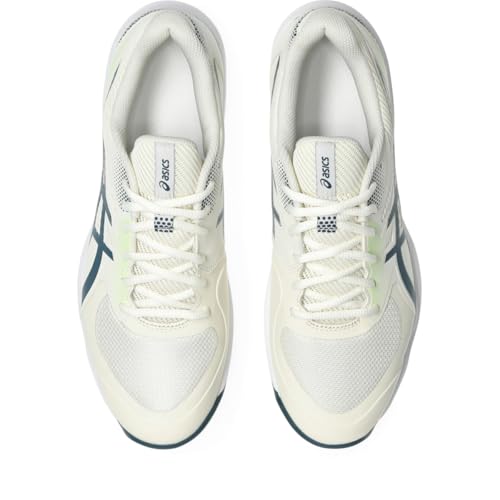 ASICS Men's Game FlyteFoam Pickleball Shoes, 14, Cream/Tranquil Teal
