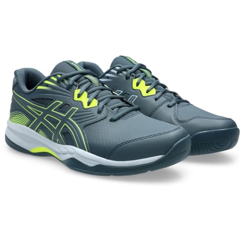 ASICS Men's Gel-RENMA 2 Pickleball Shoes, 8, RAW Indigo/Safety Yellow