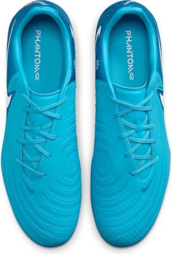 Nike Phantom Gx Academy Df Fg/Mg, Men's Sneaker, Blue Fury White, 11.5 US