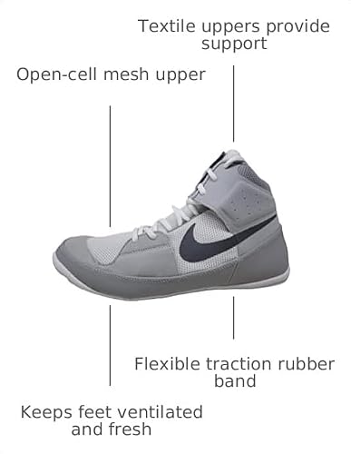 Nike Fury Wrestling Boots White/Grey