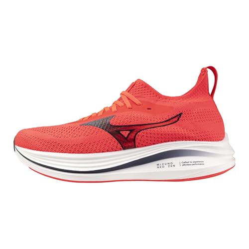 Mizuno Men's Neo Zen Running Shoe | Neutral Road-Trail Runner | Fiery Coral-Baritone Blue | US Mens 9.5