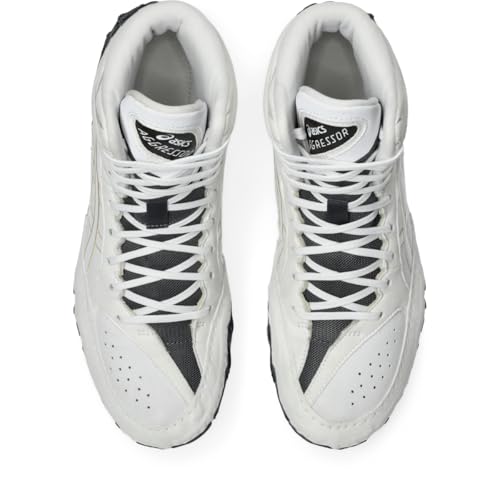 ASICS Men's Aggressor 6 Wrestling Shoes, 15, White/Champagne