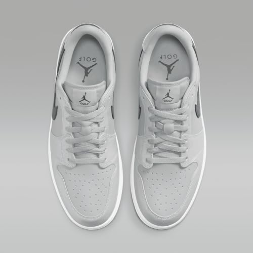 Nike Air Jordan 1 Low G Golf Shoes (DD9315-006, Wolf Grey/White/Gum Medium Brown/Iron Grey) Size 10