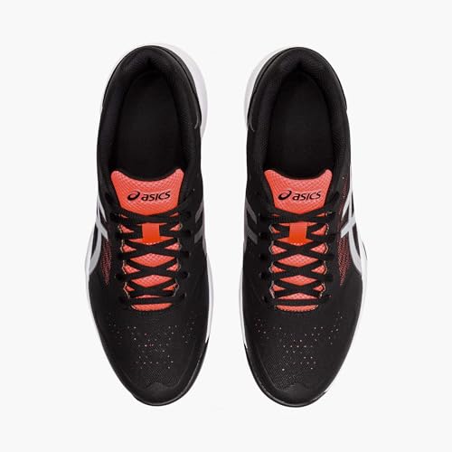 ASICS Men's Gel-Game 7 Clay Tennis Shoes - Black/White/Orange 10 Medium