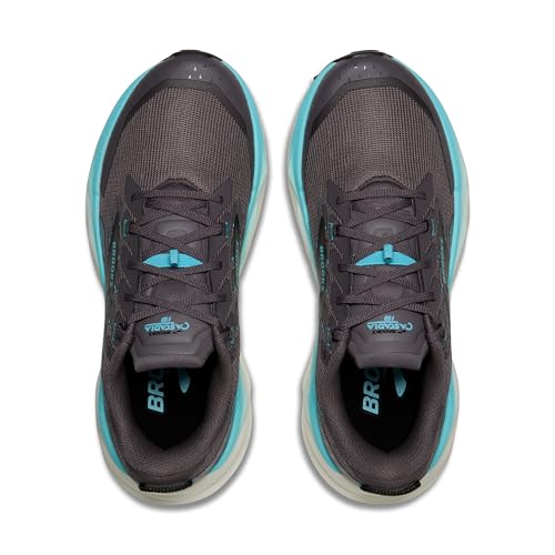 Brooks Women's Cascadia 19Sneaker, Rabbit Black Bluefish, 9 US