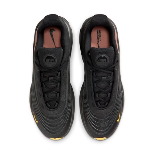 Nike Men's Air Max Fire Lifestyle Shoes, Black/Laser Orange-Metallic Rose Gold, 12