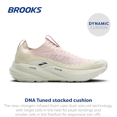 Brooks Women’s Glycerin 22 SE, Laceless Edition Neutral Running Shoe - Orchid Ice/Bluewash/Pine - 5 Medium