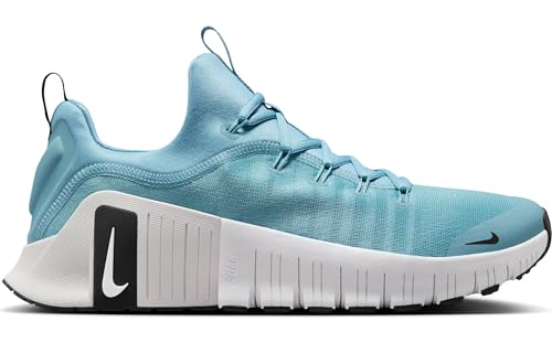 Nike Free Metcon 6 Men's Workout Shoes (FJ7127-400, Denim Turquoise/Black/Vast Grey/White) Size 11