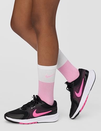 Nike Big Kids' Star Runner 5 Running Shoes, Black/Laser Fuchsia-Anthracite-White, 7Y
