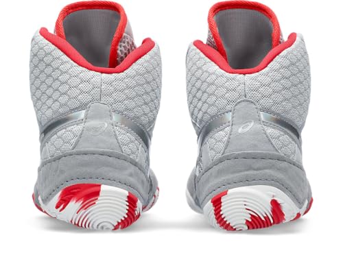 ASICS Women's MATBLAZER Wrestling Shoes, 6, Piedmont Grey/Classic RED