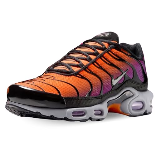 Nike Air Max Plus Men's Shoes (DM0032-014, Black/Total Orange/Vivid Purple/Photon Dust) Size 9