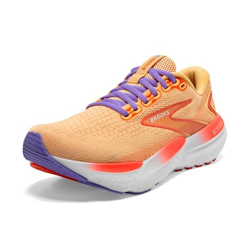 Brooks Women’s Glycerin 21 Neutral Running Shoe - Sunburst/Nasturtium/Purple - 7 Medium