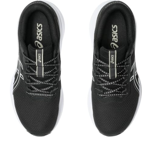 ASICS Kid's Gel-Excite 11 Grade School Running Shoes, 4.5, Black/Meteor Grey
