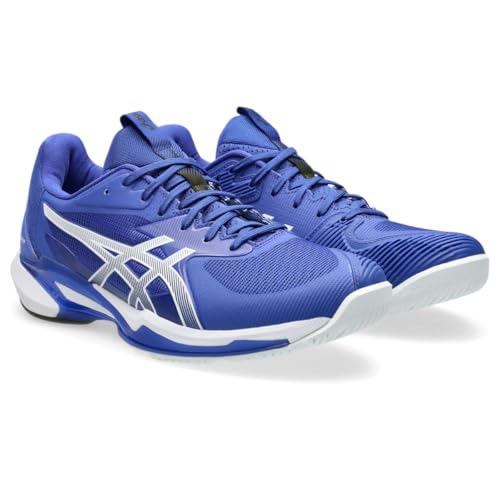 ASICS Men's Solution Speed FlyteFoam 3 Tennis Shoes, 14, Dark Cobalt/White