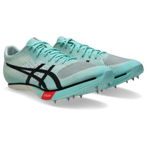ASICS Unisex METASPEED SP Track&Field Shoes, 7M / 8.5W, Illuminate Mint/Black