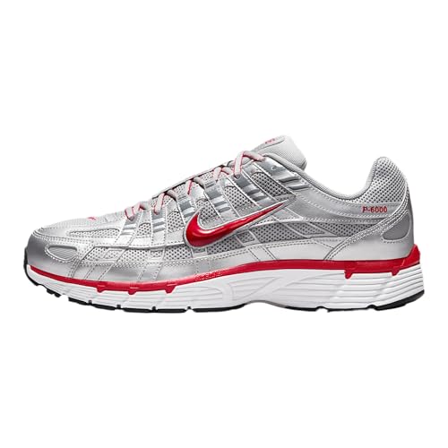 P-6000 "METALLIC SILVER/GYM RED"
