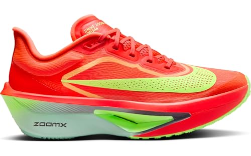 Nike Zoom Fly 6 Women's Road Racing Shoes (FN8455-601, Bright Crimson/Lime Blast/Mint Foam/Cave Purple) Size