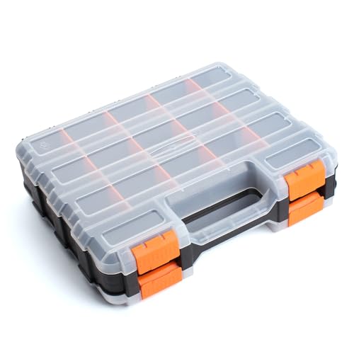NOEAIKE Double Side Small Parts Organizer Hardware Storage for Screws Nuts