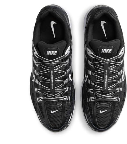 Nike P-6000 Men's Shoes (CD6404-026, Black/White/Metallic Silver/Black) Size 9.5