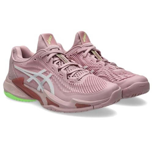 ASICS Women's Court FlyteFoam 3 Tennis Shoes, 8, MORGANITE/White