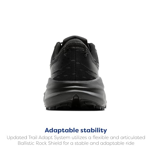 Brooks Men’s Cascadia 19 Mountain Trail Running Shoe - Black/Black/Ebony - 13 Medium