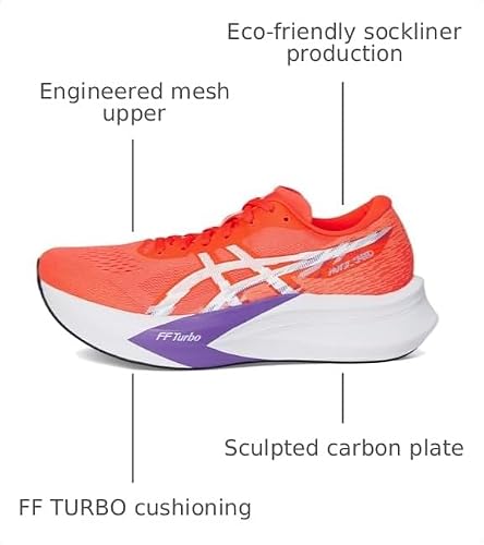 ASICS Women Magic Speed 4 Flash Red/White 9 Medium