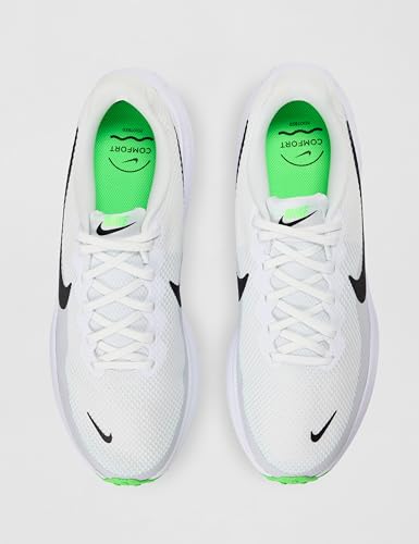 Nike Men's Revolution 8 Road Running Shoes, White/Black-Pure Platinum-Glacier Blue, 9