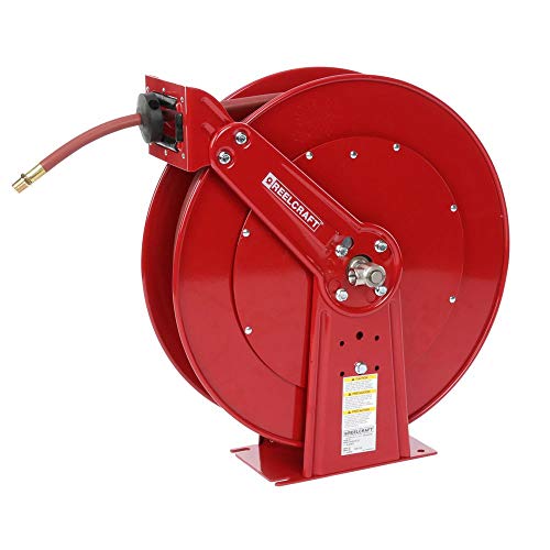 Reelcraft 82100 OLP 1/2-Inch by 100-Feet Spring Driven Hose Reel for Air/Water