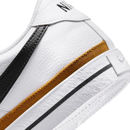 Nike Men's Court Legacy Shoes, White/Black-Desert Ochre, 13