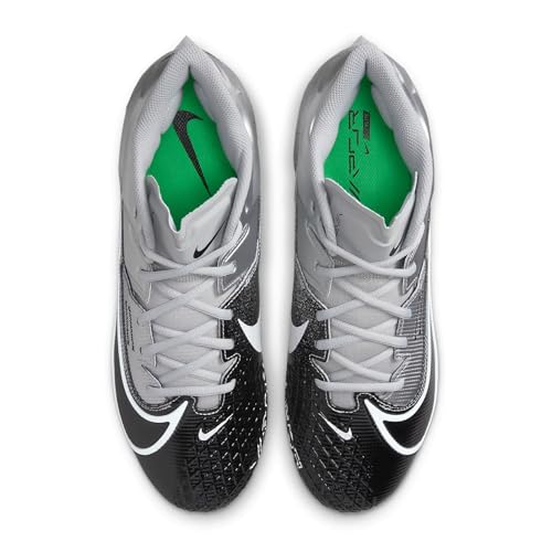 Nike Vapor Edge Elite 360 2 DA5457-100 White-Pure Platinum-Metallic Silver Men's Football Cleats 12 US