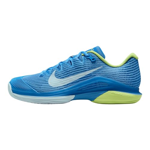 Nike Vapor 12 Women's Hard Court Tennis Shoes (FV5554-400, Blue Beyond/Light Lemon Twist/Star Blue/Glacier Blue) Size 8.5