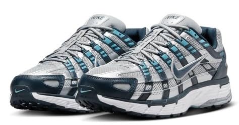 Nike P-6000 Men's Shoes (CD6404-402, Armory Navy/Flat Silver/White/Metallic Silver) Size 10