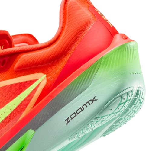 Nike Zoom Fly 6 Women's Road Racing Shoes (FN8455-601, Bright Crimson/Lime Blast/Mint Foam/Cave Purple) Size 8.5