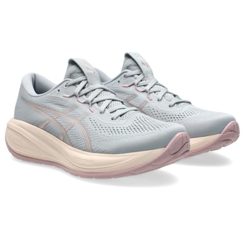ASICS Women's Gel-Cumulus 28 Running Shoes, 7.5, Piedmont Grey/Pearl Pink