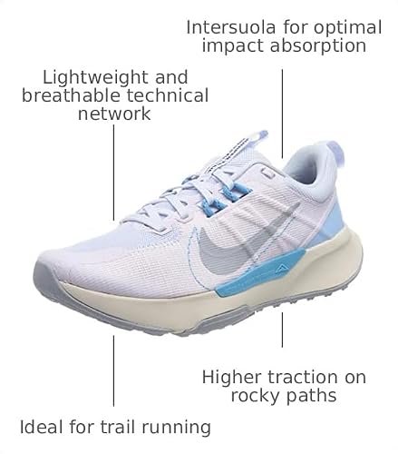 Nike Women's WMNS Juniper Trail 2 Nn Running Shoes, Pearl Pink Wolf Grey Football Grey, 7 US
