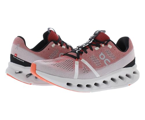 On Cloudsurfer Mens Shoes Size 9.5, Color: Auburn Bright/Frost-Red
