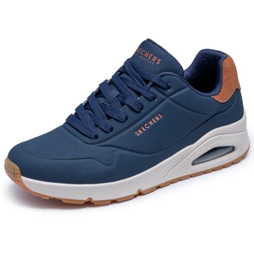 Skechers Men's UNO-Suited ON AIR Sneaker, Navy, 10.5