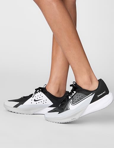 Nike Big Kid's Sonic Fly Running Shoes, Black/White-Wolf Grey, 5Y