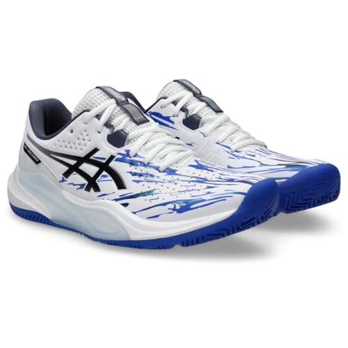 ASICS Men's Gel-Challenger 15 Padel L.E. Tennis Shoes, 9, White/Indigo Fog