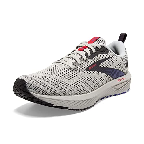 Brooks Men’s Revel 6 Neutral Running Shoe - Dawn Blue/Cayenne/Nine Iron - 10 Medium