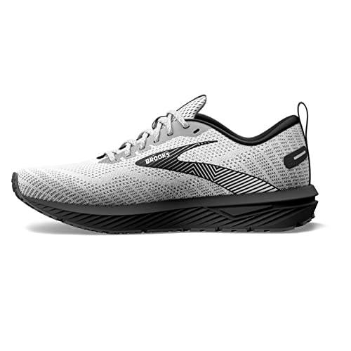 Brooks Women’s Revel 6 Neutral Running Shoe - White/Black - 11 Medium