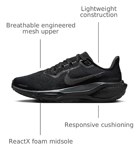 Nike Women's Pegasus 41 Black/Black/Anthracite 8 Medium