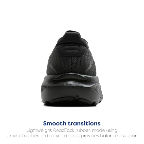 Brooks Men’s Ghost 18 Neutral Running & Walking Shoe - Black/Black/Ebony - 10.5 Wide